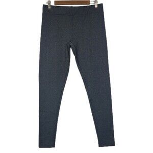 Matty M Womens Gray Fitness Yoga Running Athletic Leggings Sz Large